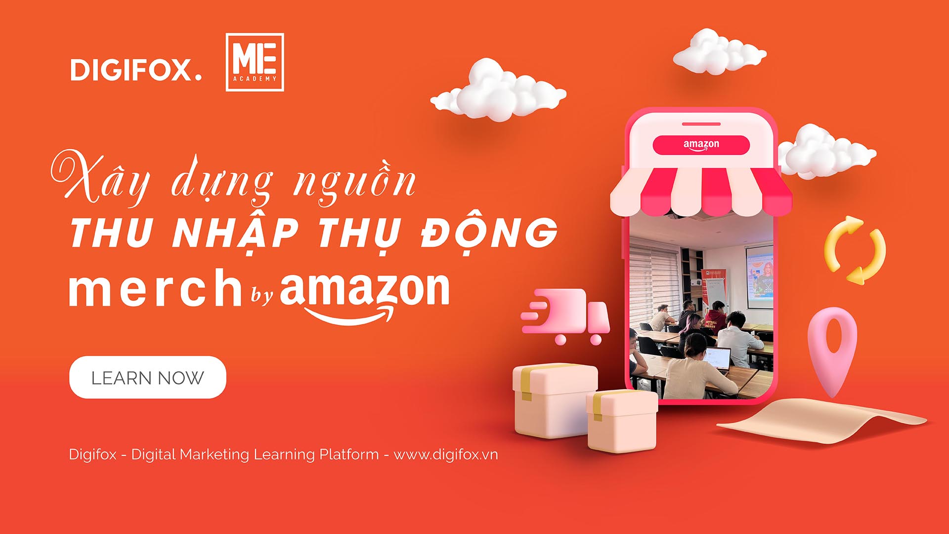 Khóa học Xây dựng thu nhập thụ động trên Merch By Amazon